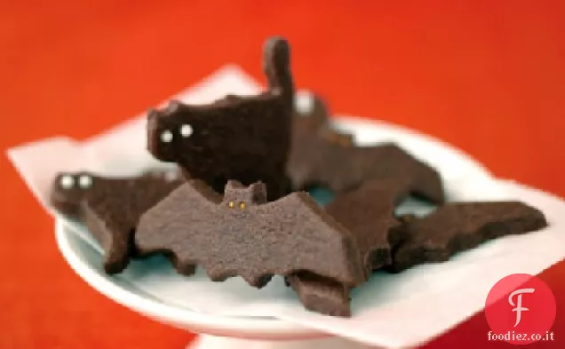Biscotti di pipistrello e gatto spettrali