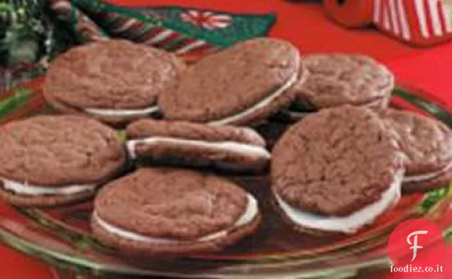 Biscotti alla Crema al cioccolato e Menta
