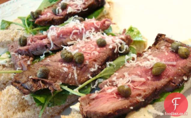 Filetto di manzo scottato Mini panini con senape-rafano