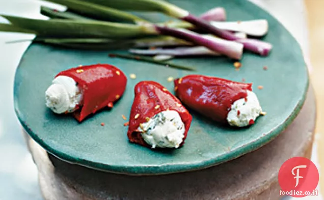 Peperoni Ripieni di Piquillo con Formaggio di Capra