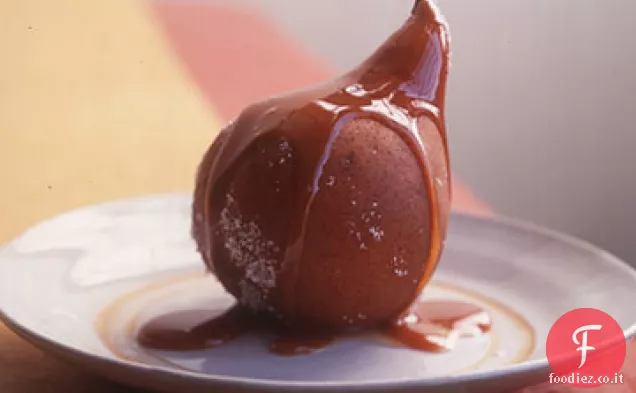Pere arrostite al sale con salsa al caramello