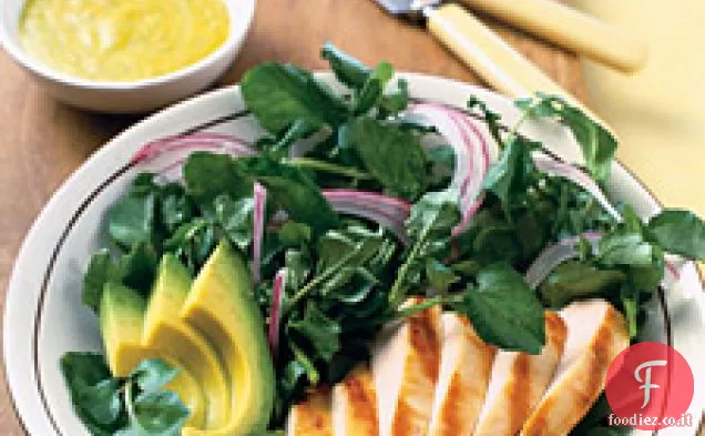 Insalata di pollo e mango