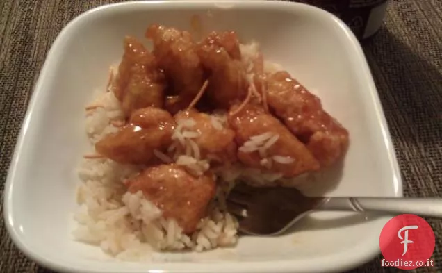 Strisce di pollo al barbecue al miele