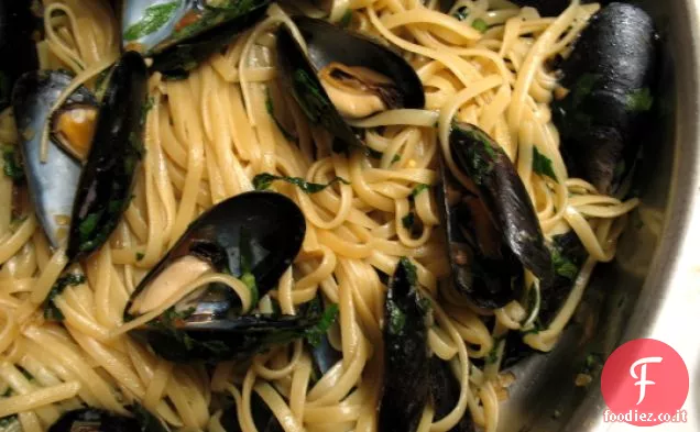 Linguine Con Cozze e Tarassaco