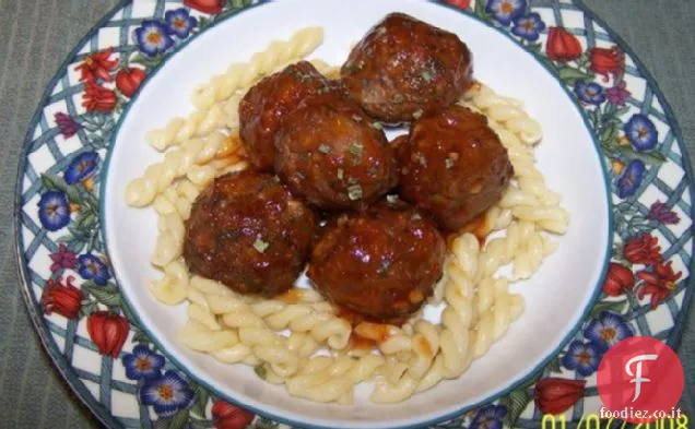 Polpette glassate al pomodoro