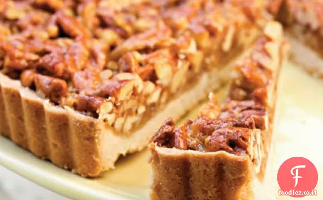 Crostata di noci pecan al caramello