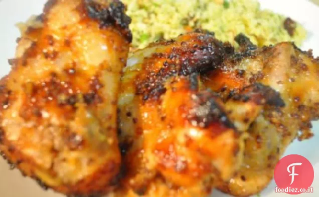 Dolce ' n ' appiccicoso ali di pollo