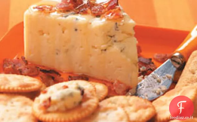 Antipasto di formaggio blu con pancetta