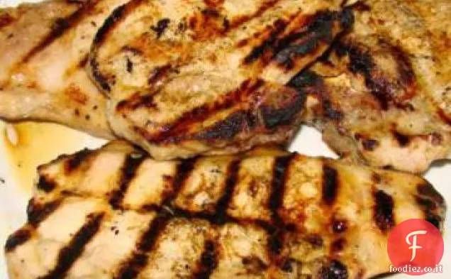 Braciole di maiale alla griglia Dolce e aglio