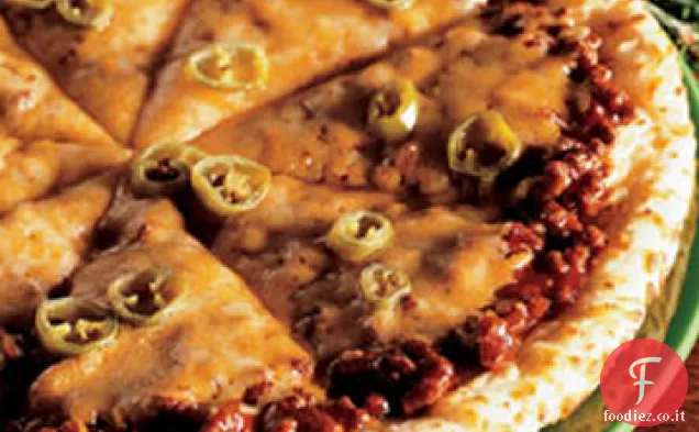 Pizza piccante al barbecue