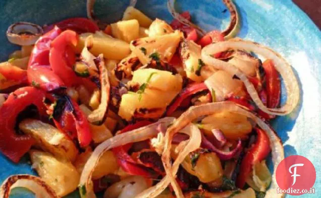 Ananas alla griglia con Coriandolo