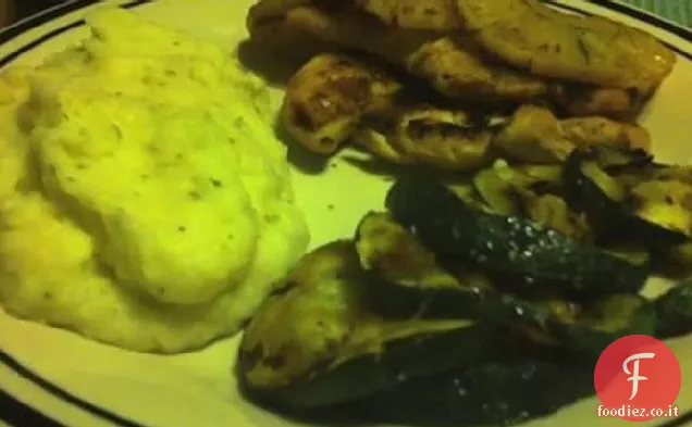 Pollo piccante con ananas alla griglia