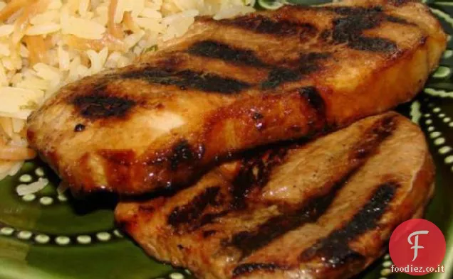 Bistecche di maiale marinate