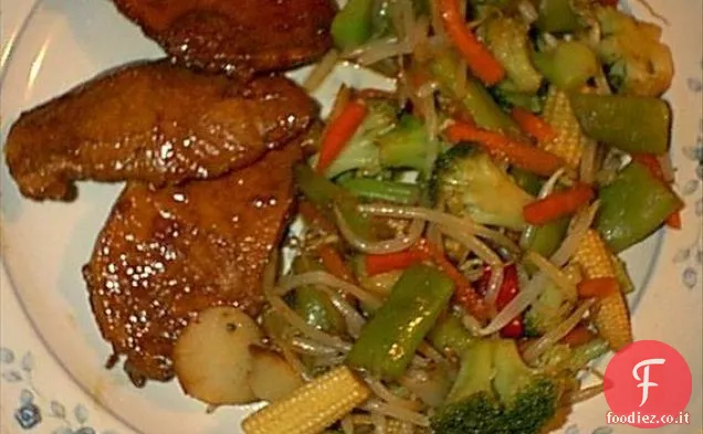 Pollo con pepe e ananas-Pentola di coccio
