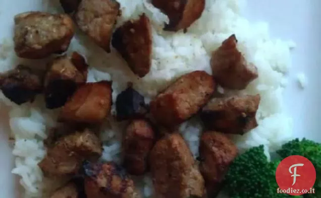 Stile asiatico Barbecue Lombo di maiale Controfiletto Braciole