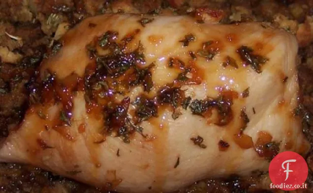 Roll-up di pollo smaltato in acero