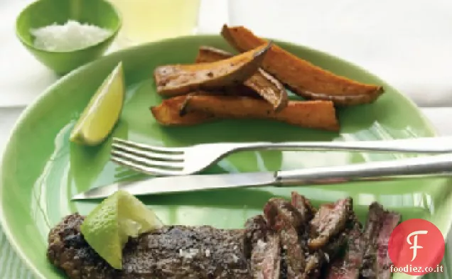 Bistecca di gonna marinata al lime