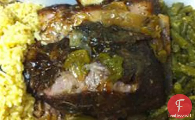 Erba strofinato maiale