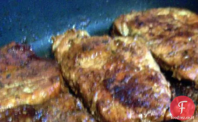 Braciole di maiale con salsa di soia e arancia