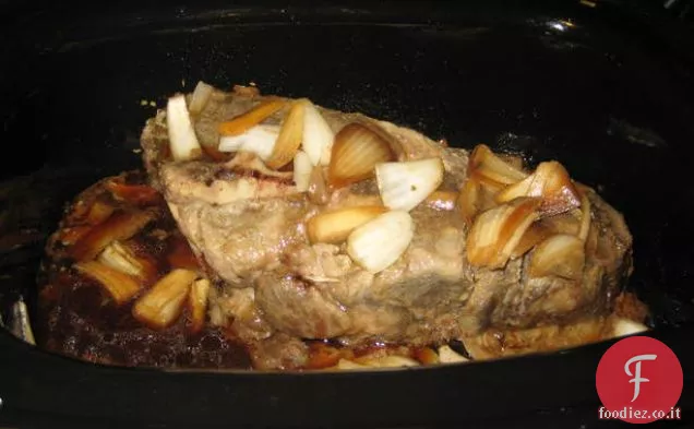 Pentola di coccio Arrosto di maiale salato