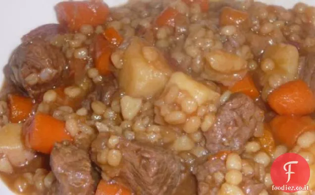 Stufato d'orzo di manzo