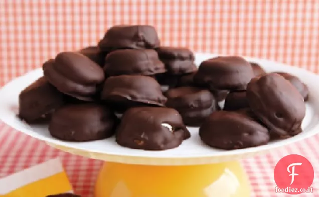 Biscotti Marshmallow ricoperti di cioccolato