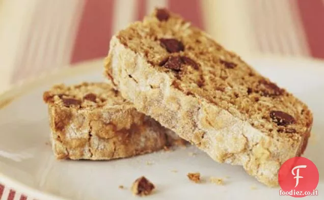 Barrette di biscotti con gocce di cioccolato