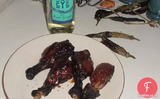 BARBECUE.....barbecue cosce di pollo alla griglia in salsa di pomodoro Chipotle