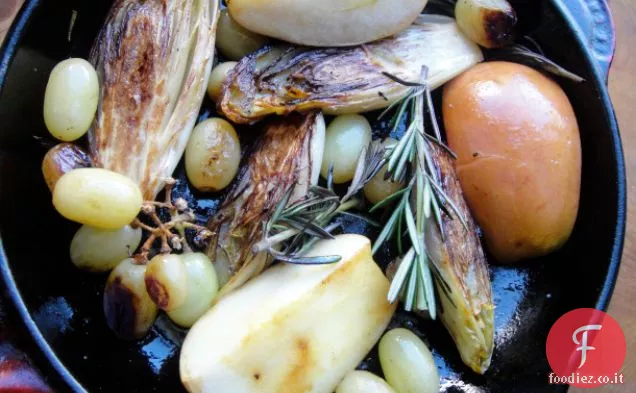 Cuocere il libro: indivia, mele e uva