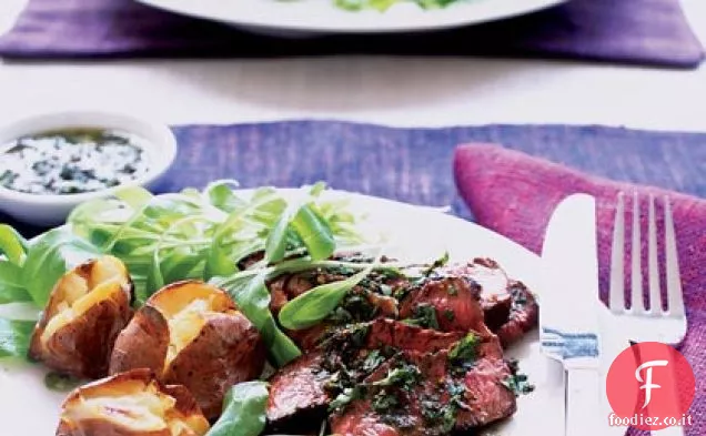 Bistec Argentino al Chimichurri (Bistecca con salsa Chimichurri)