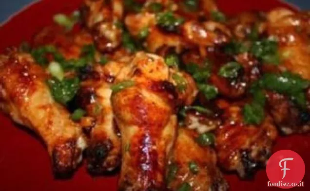 Wells... Ali di pollo piccante Sriracha