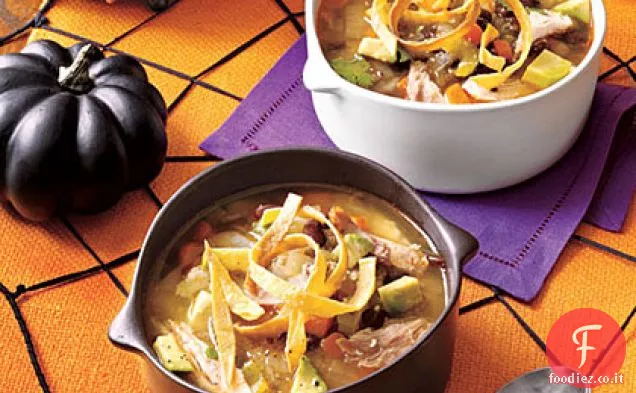 Zuppa di pollo-tortilla