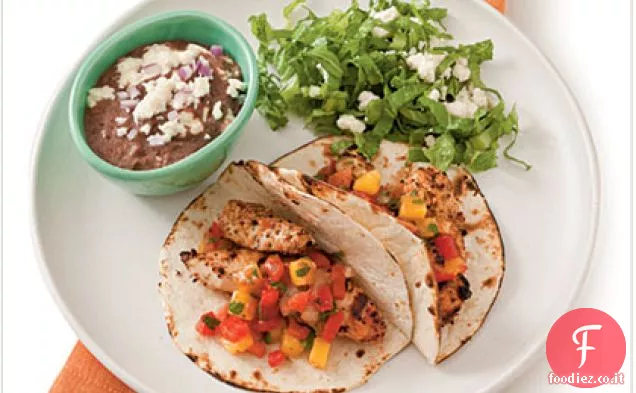 Tacos di pollo alla griglia