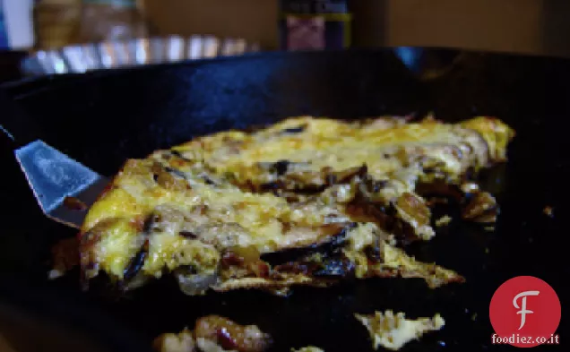 Frittata di funghi al curry