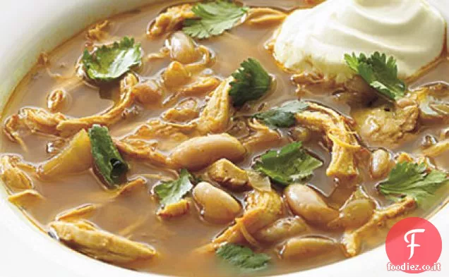 Zuppa di pollo e fagioli bianchi del sud-ovest