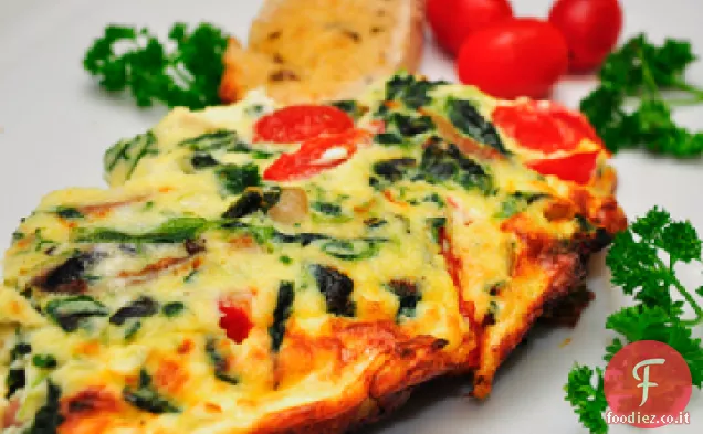 Frittata alle erbe con Edamame