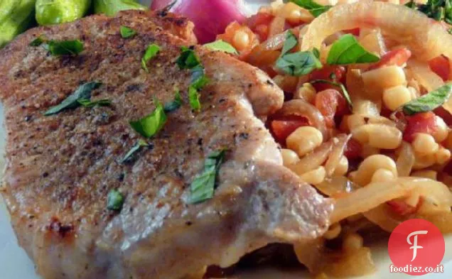 Braciole di maiale padella piccante