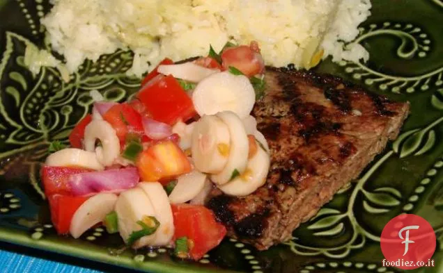Bistecca di fianco alla griglia brasiliana
