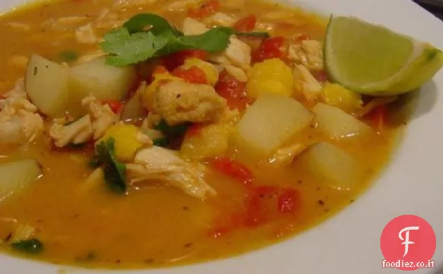 Zuppa di pollo con Chipotle