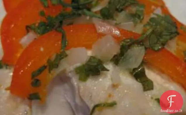 Pesce caraibico in un pacchetto