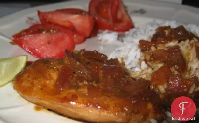 Cosce di pollo con aglio e lime