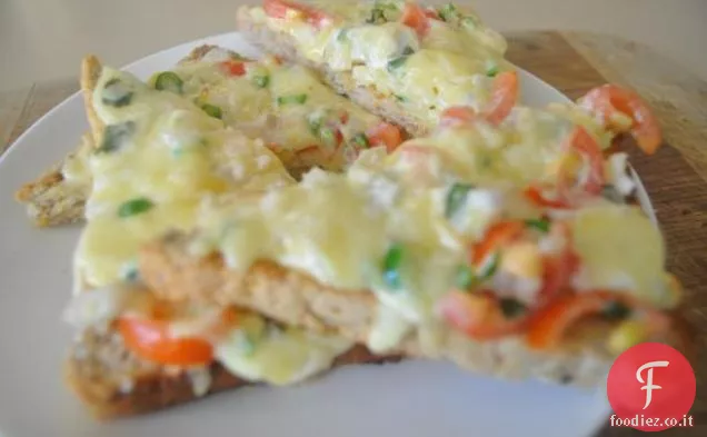 Enchiladas di pollo formaggio facile con salsa di yogurt