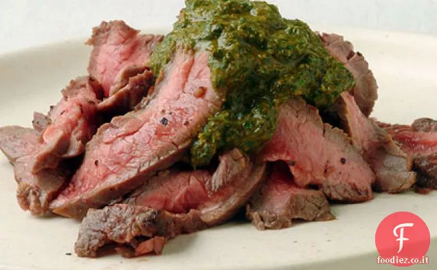 Bistecca di fianco alla griglia con Chermoula
