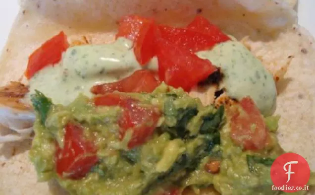 Tacos di pesce al coriandolo e Lime