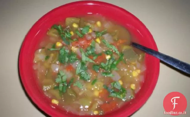 Zuppa di pollo in stile messicano