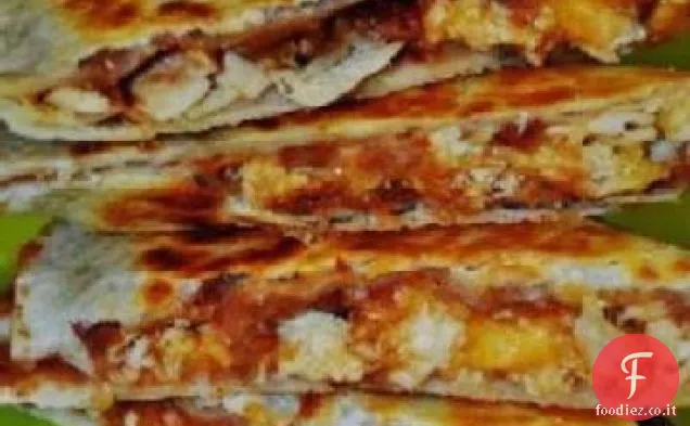 Quesadillas di pollo e pancetta di Carla