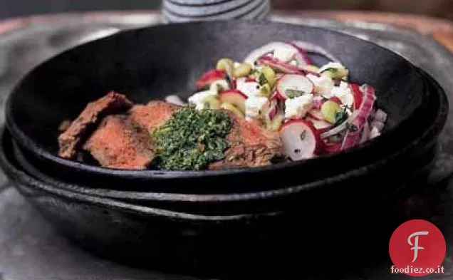 Churrasco con Salsa Chimichurri