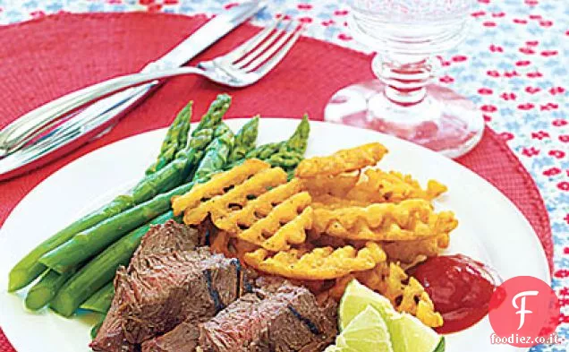 Bistecca di gonna marinata agli agrumi