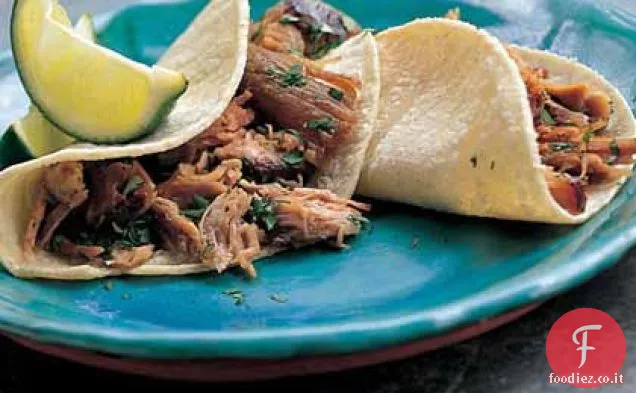 Tacos di maiale arrosto lento