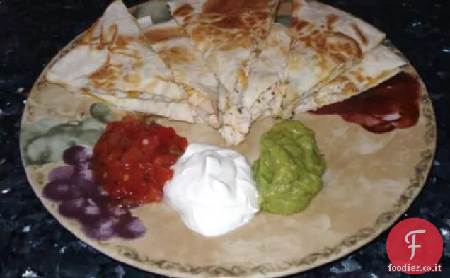 Quesadillas di pollo alla griglia